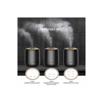 Deerma F600S Ultrasonic Humidifier Aromatherapy Oil Diffuser Three Gear Touch Temperature Intelligent Mist Maker Timing Function Constant Humidity, 5L Capacity - Black