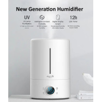 Deerma F628S Touch Display Smart Humidifier 5Liters Capacity Uv Lamp Sterilization 3 Gear Mist Volume 12H Timing Touch Display 30Db Low Noise - White