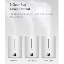Deerma F628S Touch Display Smart Humidifier 5Liters Capacity Uv Lamp Sterilization 3 Gear Mist Volume 12H Timing Touch Display 30Db Low Noise - White