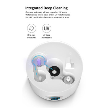 Deerma F628S Touch Display Smart Humidifier 5Liters Capacity Uv Lamp Sterilization 3 Gear Mist Volume 12H Timing Touch Display 30Db Low Noise - White