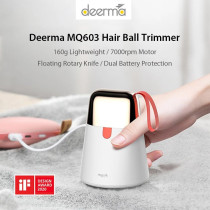 Deerma Mq603 2 In 1 Portable Electric Lint Remover With Strong Adhesion Dander Hair Ball Fabric Shaver 7000Rpm Motor Usb Rechargeable Battery - White