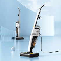 Deerma Vx20 Wet & Dry Vacuum Cleaner Double Roller Brush Head 500ML Water Tank Ipx4 Waterproof Smart Vacuum Cleaner - White