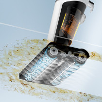 Deerma Vx20 Wet & Dry Vacuum Cleaner Double Roller Brush Head 500ML Water Tank Ipx4 Waterproof Smart Vacuum Cleaner - White