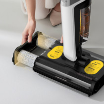 Deerma Vx20 Wet & Dry Vacuum Cleaner Double Roller Brush Head 500ML Water Tank Ipx4 Waterproof Smart Vacuum Cleaner - White