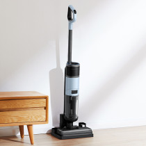 Deerma Vx300 Water Suction Vacuum Floor Cleaner, Automatically Sense Dirt And Absorb Dry And Wet Garbage, One-Button Self-Cleaning - Black