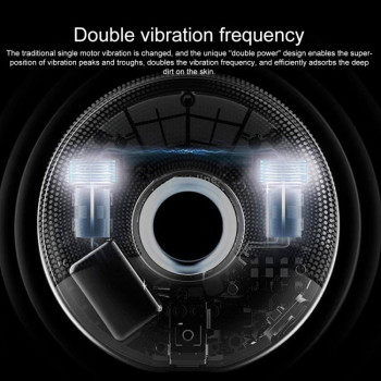 Doco V001 Smart Sonic Facial Cleansing Device With Dual Power Micro Vibration Face Skin Care Tool, Ipx7 Water Resistant - Black