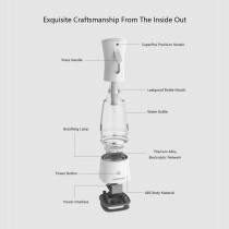Dunhome Dh-003 Portable Disinfection Water Generator Electric Spray Bottle With 99.9% Sterilization Rate 250Ml - White