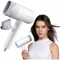 Enchen Air 5 Electric Hair Dryer 1800W High Dc Motor With Double Over Heat Protection 1.8M Power Cord Length - White