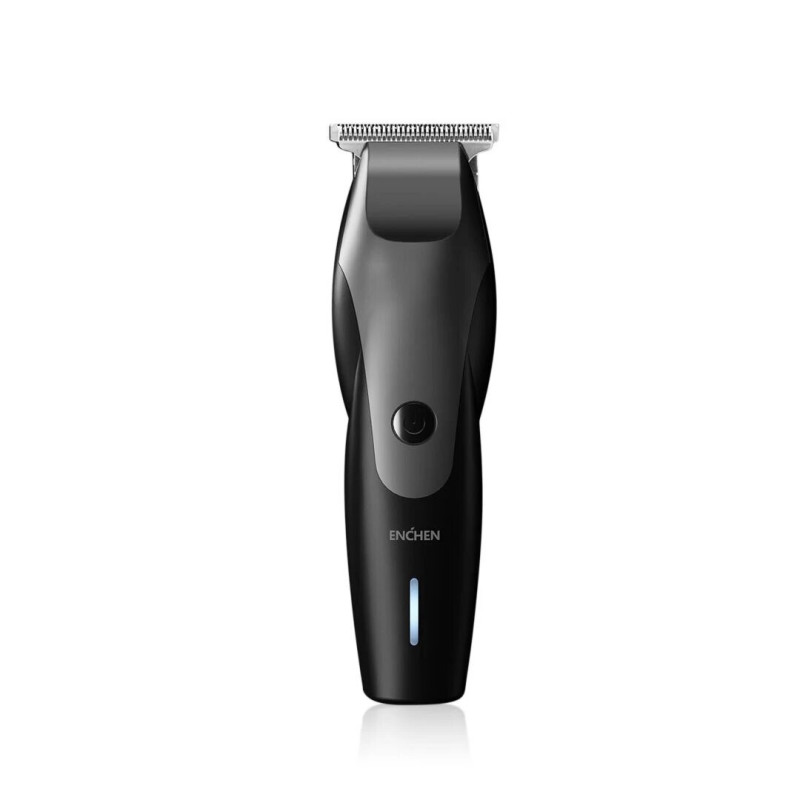 Enchen Humming Bird Electric Hair Clipper T-Shaped Cutter Head Low Noise Hair Trimmer Smart Power Usb Charging, 7100Rpm, 10W High Power, 1500Mah Battery, Type-C - Black
