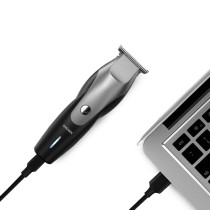 Enchen Humming Bird Electric Hair Clipper T-Shaped Cutter Head Low Noise Hair Trimmer Smart Power Usb Charging, 7100Rpm, 10W High Power, 1500Mah Battery, Type-C - Black