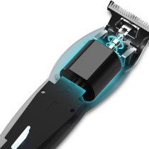 Enchen Humming Bird Electric Hair Clipper T-Shaped Cutter Head Low Noise Hair Trimmer Smart Power Usb Charging, 7100Rpm, 10W High Power, 1500Mah Battery, Type-C - Black