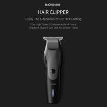 Enchen Humming Bird Electric Hair Clipper T-Shaped Cutter Head Low Noise Hair Trimmer Smart Power Usb Charging, 7100Rpm, 10W High Power, 1500Mah Battery, Type-C - Black