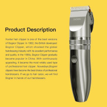 Enchen Hunter Electric Hair Trimmer Ergonomic Design R-Shaped Cutting Head Ultra-Thin Stainless Steel Blade Low Noise Cordless Shaver, 8000Rpm Motor, 800Mah Battery - Grey