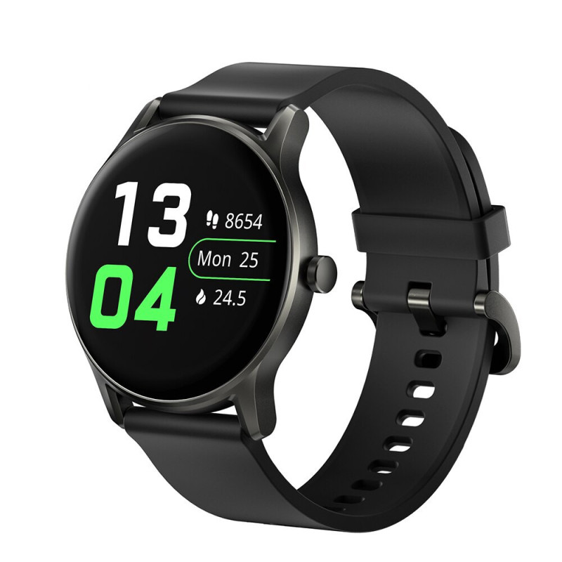 Haylou Gs-Ls09A Smartwatch 1.28Inchtft Display V5.0 Bluetooth 220Mah Ip68 Waterproof Heart Rate Monitor Spo2 Tracking 7Days Battery Life 12 Modes - Black