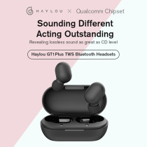 Haylou Gt1 Plus True Wireless Earbuds Bluetooth Earphone Touch Control 18H Long Battery Life Ipx5 Water Resistant Earbuds - Black