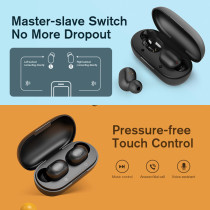 Haylou Gt1 Plus True Wireless Earbuds Bluetooth Earphone Touch Control 18H Long Battery Life Ipx5 Water Resistant Earbuds - Black