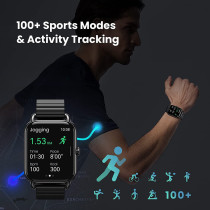 Haylou Rs4 Plus Smart Watch 1.78-Inch Amoled Touch Screen Display Customized Watch Faces Magnetic Strap Spo2 Heart Rate Monitoring 105 Sport Modes Bluetooth Smart Watch - Gold