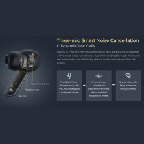 Haylou X1 Pro Dual Noise Cancellation True Wireless Earbuds Smart Dual Noise Cancellation -35Db Hybrid Anc 40H Battery Life Aac Audio Codec - Black