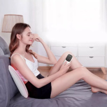 Hophysio Dh136Af Multi-Functional Lumbar Back Waist Massager Dynamic Traction 48 Degrees Warm Compress Red Light Irradiation Smart & Wireless Vibration Massager - White