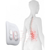 Hophysio Dh136Af Multi-Functional Lumbar Back Waist Massager Dynamic Traction 48 Degrees Warm Compress Red Light Irradiation Smart & Wireless Vibration Massager - White