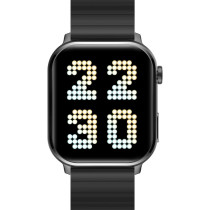 Imilab W02 Smart Watch 1.85-Inch Borderless Full Touch Screen Smart Bluetooth Calling 100+ Sports Modes Health Management Customizle Watch Face Ip68 Water Resistance - Black
