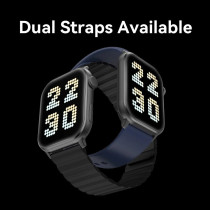 Imilab W02 Smart Watch 1.85-Inch Borderless Full Touch Screen Smart Bluetooth Calling 100+ Sports Modes Health Management Customizle Watch Face Ip68 Water Resistance - Black