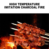 Liven Kl-J121 Electric Barbecue/Kebab Machine Automatic 360 Rotating Skewer Roast Griller Non-Stick Smokeless Bbq Knob Control 1100W Power - Grey