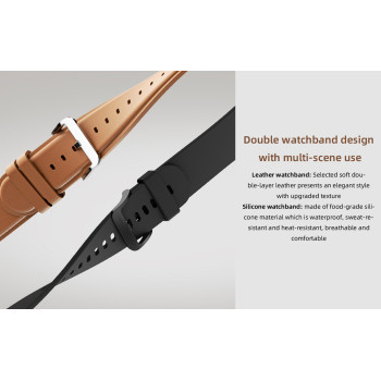 Mibro Watch Lite 2 Smart Watch 1.3-Inch Amoled Display Metal Body Bluetooth Call Intelligent Health Monitoring 60 Sport Modes 12 Days Battery Life 2Atm Waterproof Smart Watch - Black