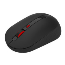 Miiiw Mwmm01 Silent Wireless Usb Mouse With Three Speed Adjustment 800/1200/1600 Dpi Sensor Plug & Play Multi-Function Led Indicator For Switching Speed, 2.4Ghz - Black