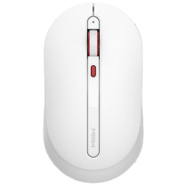 Miiiw Mwmm01 Silent Wireless Usb Mouse With Three Speed Adjustment 800/1200/1600 Dpi Sensor Plug & Play Multi-Function Led Indicator For Switching Speed, 2.4Ghz - White