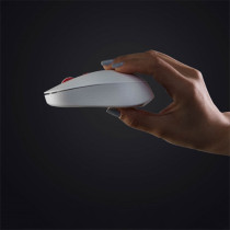 Miiiw Mwmm01 Silent Wireless Usb Mouse With Three Speed Adjustment 800/1200/1600 Dpi Sensor Plug & Play Multi-Function Led Indicator For Switching Speed, 2.4Ghz - White