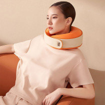 Pgg M1 Smart Cervical Spine Massager Device Multi-Function Neck Pillow Massager Mobile Phone Control 3000Mah Battery - Pink