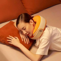 Pgg M1 Smart Cervical Spine Massager Device Multi-Function Neck Pillow Massager Mobile Phone Control 3000Mah Battery - Pink