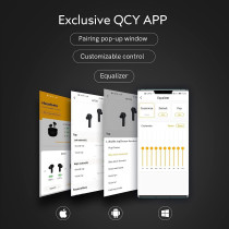 Qcy Ht03 True Wireless In-Ear Earbuds With 4 Microphones Hybrid Active Noise Cancelling 10Mm Dynamic Driver Deep Bass Sound Bluetooth V5.1 - White