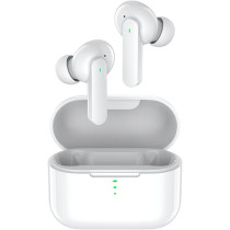 Qcy T11 Touch Control Low Latency True Wireless Earbuds With 4 Microphone Noise Cancelling Bluetooth V5.0 Hifi Superior Sound Mono/Stereo In-Ear Headphone - White