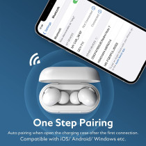 Qcy T11 Touch Control Low Latency True Wireless Earbuds With 4 Microphone Noise Cancelling Bluetooth V5.0 Hifi Superior Sound Mono/Stereo In-Ear Headphone - White