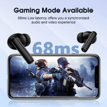 Qcy T13 Anc Earbuds Featuring Active Noise Cancellation Adjustable Anc Levels Transparency Mode, And Eq Settings Bluetooth 5.3 Ipx5 Waterproof - White