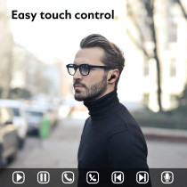 Qcy T13 True Wireless Earbuds Touch Control And 4 Enc Microphones Stereo Earphone In-Ear 40H Ultra-Long Battery Life / 7.2 Dynamic Driver / Bluetooth 5.1 - Black