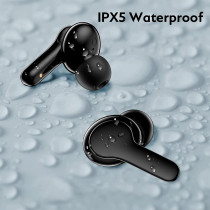 Qcy T13 True Wireless Earbuds Touch Control And 4 Enc Microphones Stereo Earphone In-Ear 40H Ultra-Long Battery Life / 7.2 Dynamic Driver / Bluetooth 5.1 - Black
