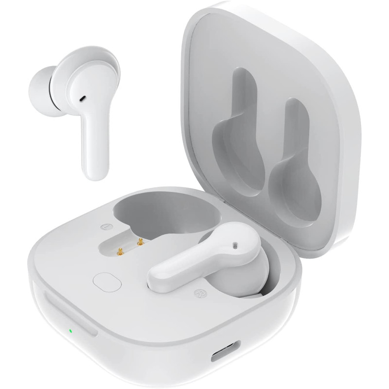 Qcy T13 True Wireless Earbuds Touch Control And 4 Enc Microphones Stereo Earphone In-Ear 40H Ultra-Long Battery Life / 7.2 Dynamic Driver / Bluetooth 5.1 - White