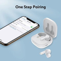 Qcy T13 True Wireless Earbuds Touch Control And 4 Enc Microphones Stereo Earphone In-Ear 40H Ultra-Long Battery Life / 7.2 Dynamic Driver / Bluetooth 5.1 - White