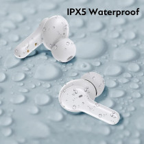 Qcy T13 True Wireless Earbuds Touch Control And 4 Enc Microphones Stereo Earphone In-Ear 40H Ultra-Long Battery Life / 7.2 Dynamic Driver / Bluetooth 5.1 - White