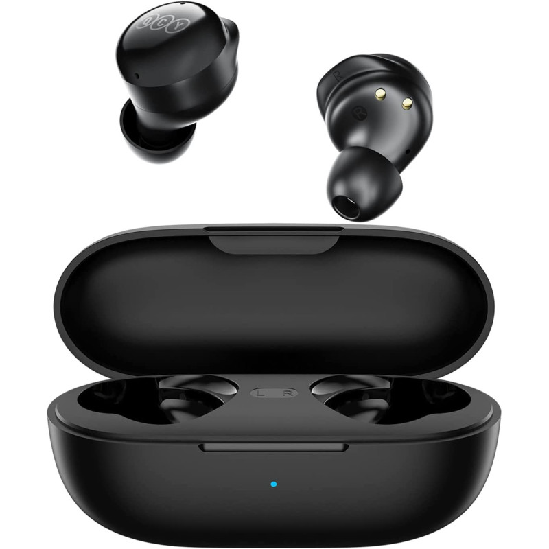 Qcy T17 True Wireless Earbuds With Active Noise Cancelling Microphone Hifi Touch Control Low Latency Stereo In-Ear Headphone 26Hrs Long Battery Life Bluetooth 5.1 - Black