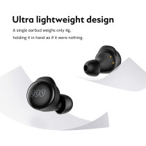 Qcy T17 True Wireless Earbuds With Active Noise Cancelling Microphone Hifi Touch Control Low Latency Stereo In-Ear Headphone 26Hrs Long Battery Life Bluetooth 5.1 - Black