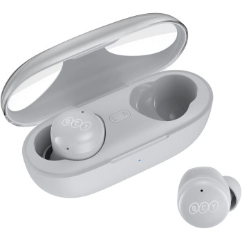 Qcy T17S Hifi Stereo Touch Control Low Latency True Wireless In-Ear Earbuds With Quad Microphone Noise Cancelling Ios/Android - Light Grey