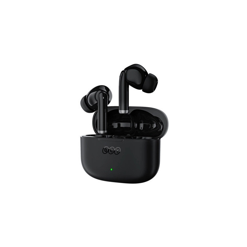 Qcy T19 True Wireless Smart Earbuds With Quad Microphone & Enc Stereo Hd Calling Hifi Bluetooth 5.1 Touch Control Low Latency 30Hrs Battery - Black