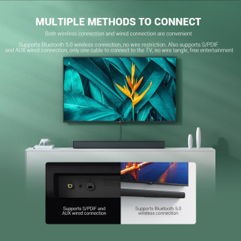 Xiaomi Redmi Tv Soundbar Bluetooth Speaker Deep Bass 30W Speaker Wired & Wireless Bluetooth 5.0 / Spdif / Aux - Black