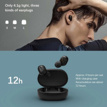 Xiaomi Redmi Airdots 2 True Wireless Earbuds Touch Control Bluetooth Earphone Clear Calls Mic Wireless Earbuds Voice Control Support Ipx4 Water Resistance 12 Hours Battery Life - Black