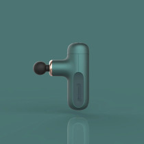 Techlove Tl2001 Mini Massager Portable Massage Gun Different Head Massager/Flat Head/Round Head/U-Type Head/Cylindrical Head Pocket Size - Green