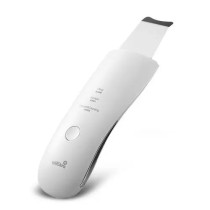 Wellskin Wx-Cj101 Ultrasonic Facial Scrubber Skin Cleaner Face Cleaning Beauty Skin Care Machine Remove Blackheads Deep Face Cleaning 25Khz - White